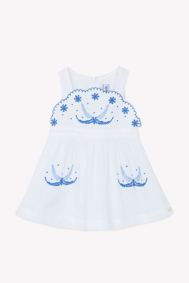 Robe - Blanc coton broderie - Image principale