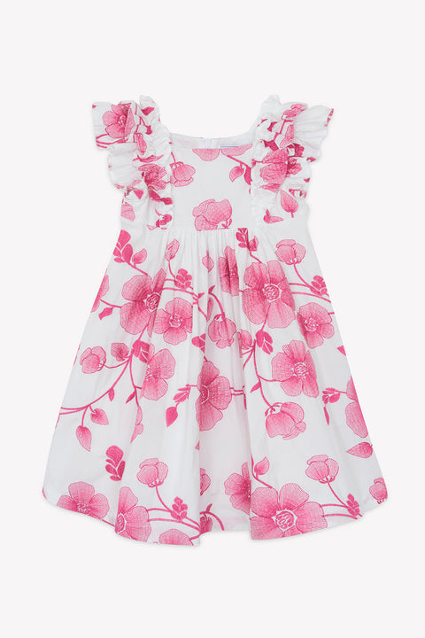 Vestido - Flores de hibisco de algodón. - Image principale
