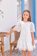 Vestido - Blanco Ceremonia florales