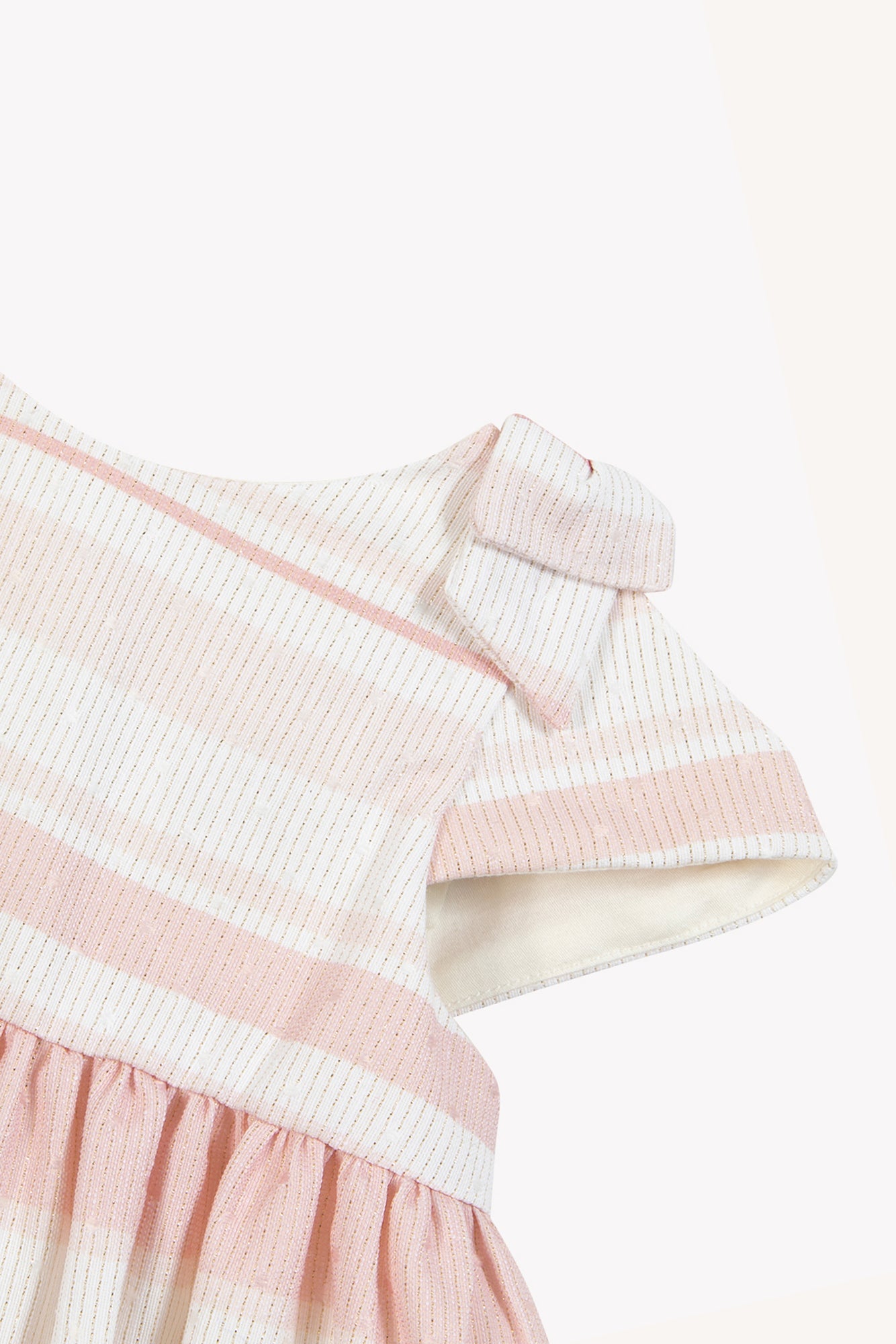 Robe - Rose pâle jacquard