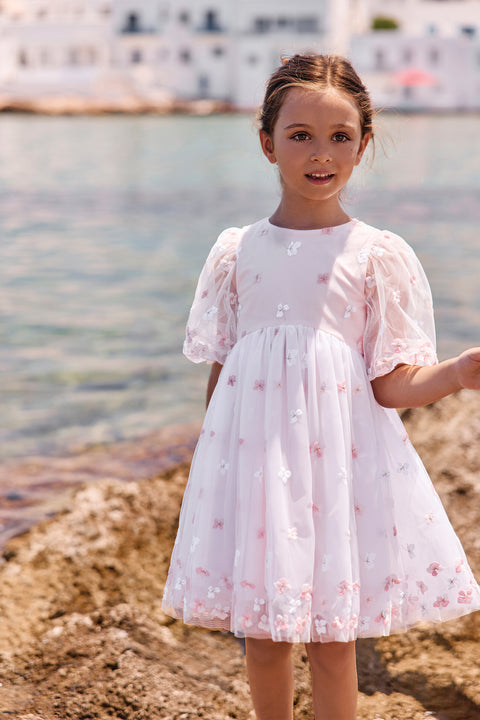 Robe - Rose tulle cérémonie - Image principale