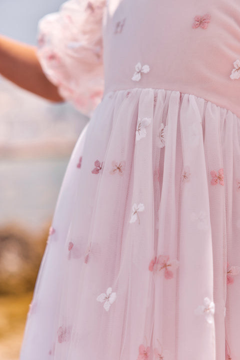 Robe - Rose tulle cérémonie - Image principale