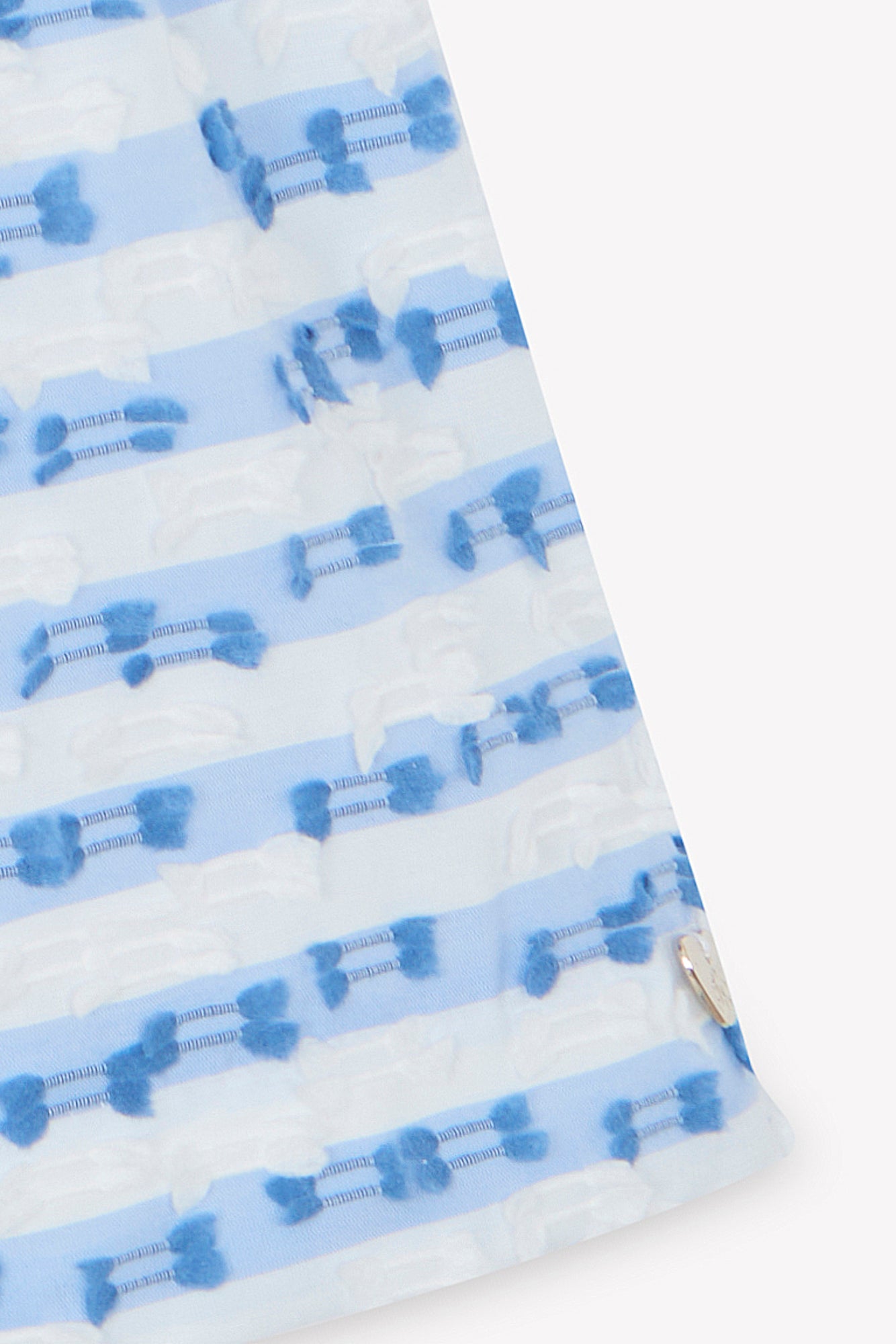 Kleid – Azurblau Streifens