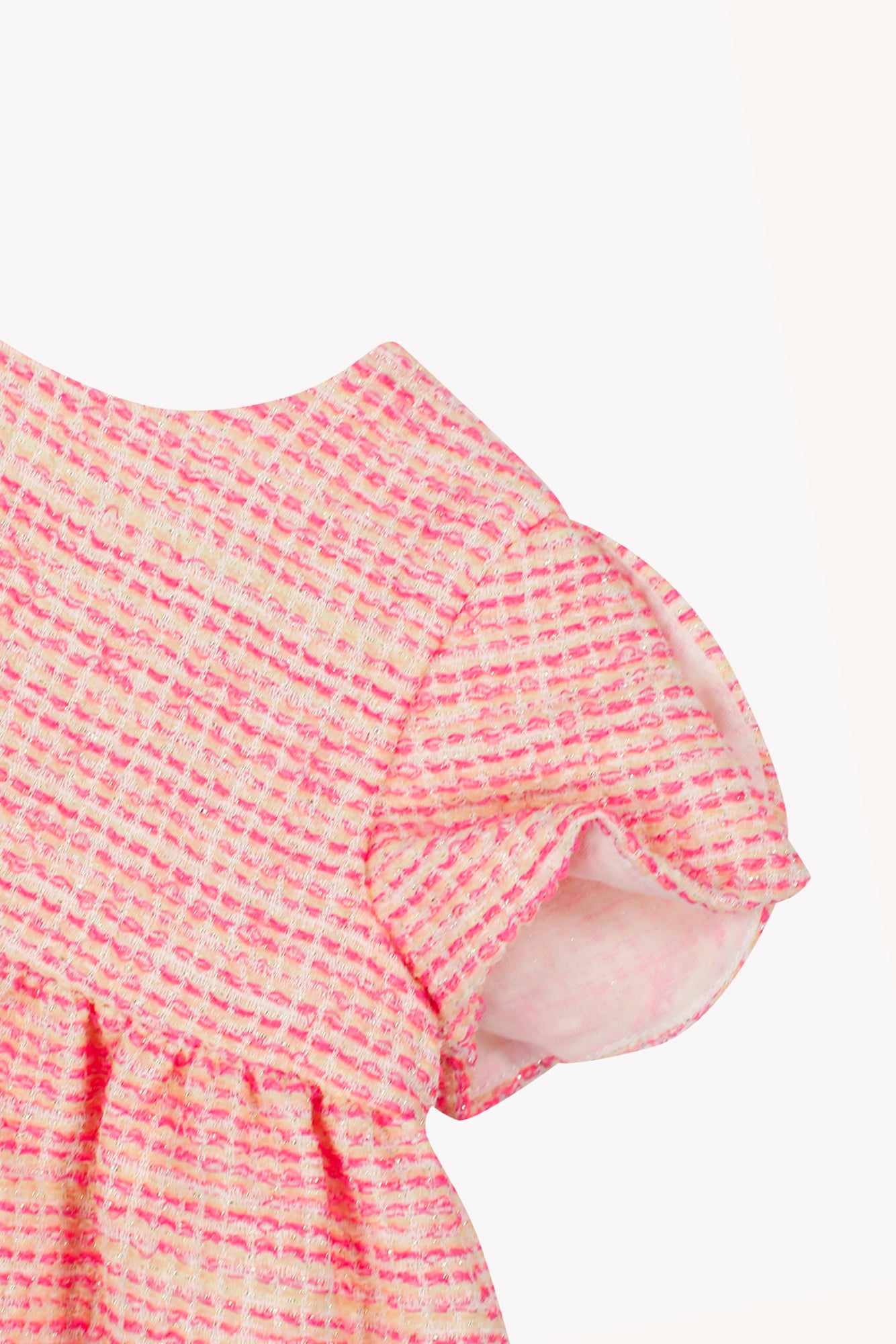 Kleid - Rosa Tweed jacquard