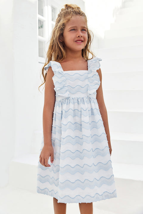 Robe - Azur motif vague - Image principale