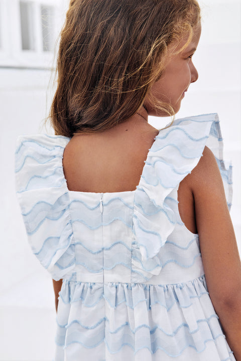 Robe - Azur motif vague - Image principale