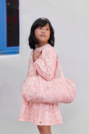 Sac - Rose coton imprimé illustration Toile de Jouy