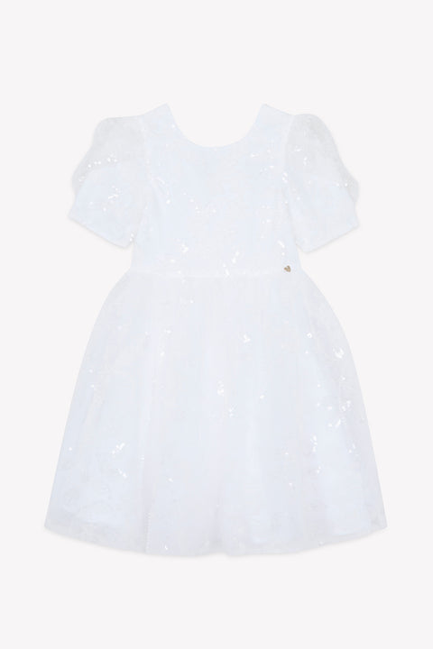 Robe - Blanc sequin cérémonie - Image principale