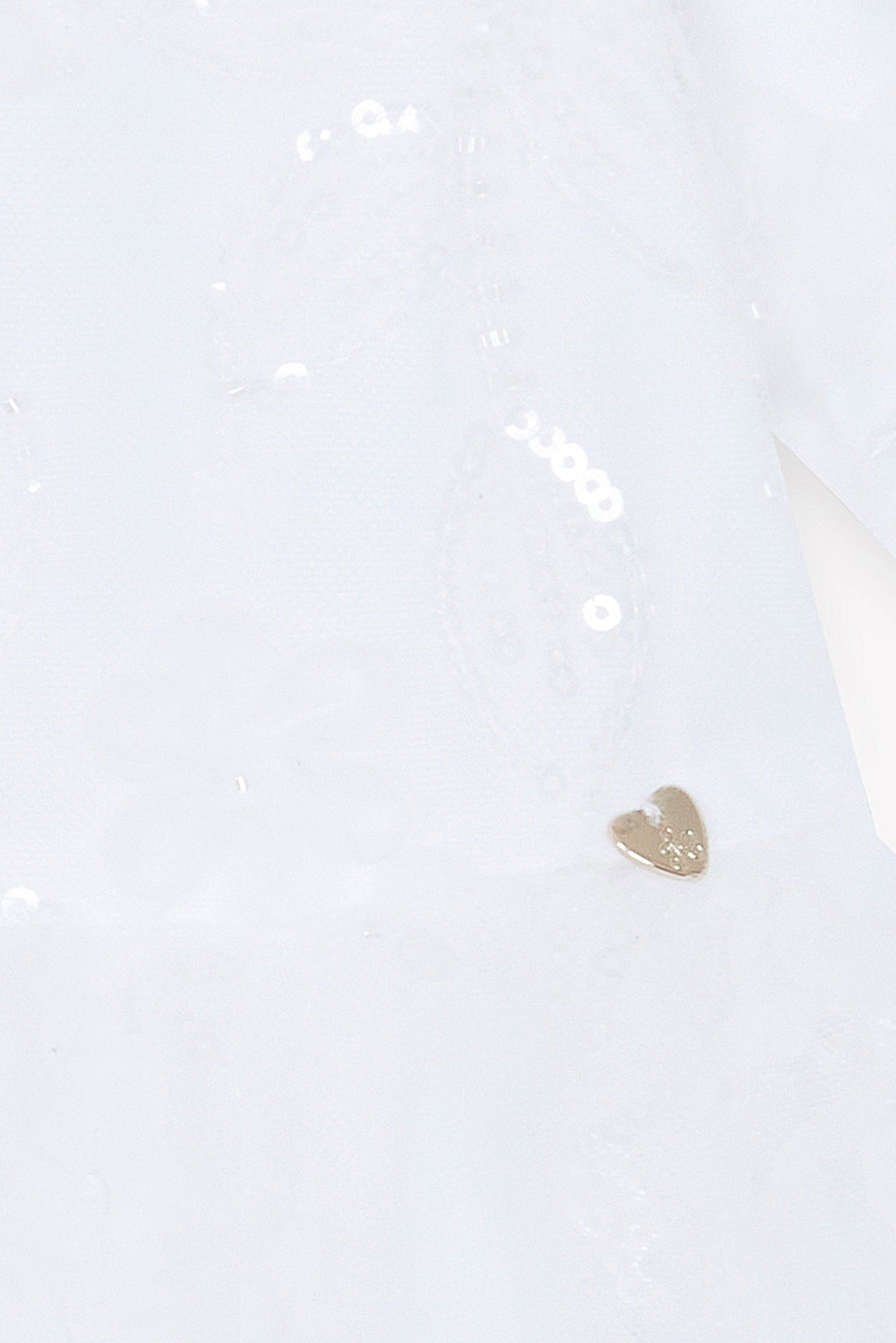 Jurk - Wit pailletten Ceremonie