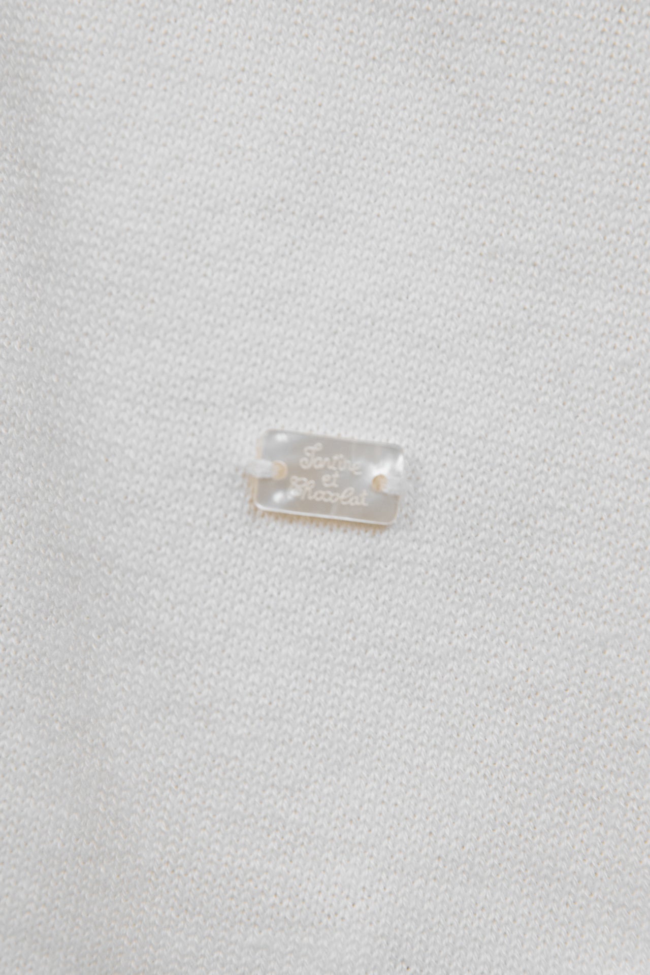 Langer Overall - Ecru Baumwolle Zopf