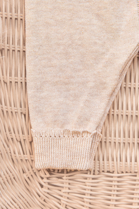 Langer Overall - Beige Baumwollheide - Image principale