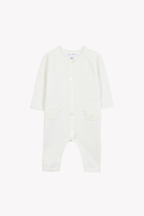 Combinaison longue - Ecru coton lapin - Image principale