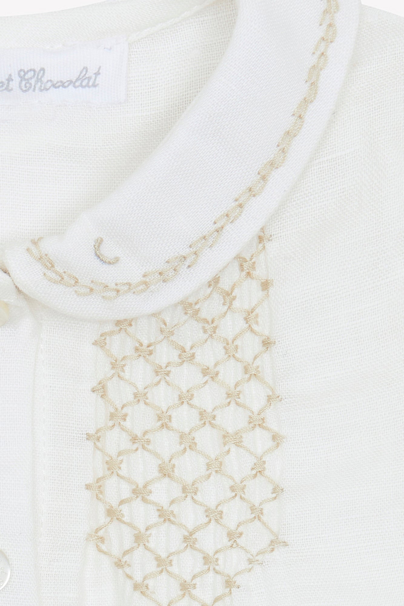 Completo breve - Madreperla grembiule di cotone