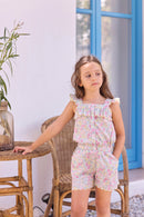 Korte jumpsuit - Citrusstof GedruktLiberty