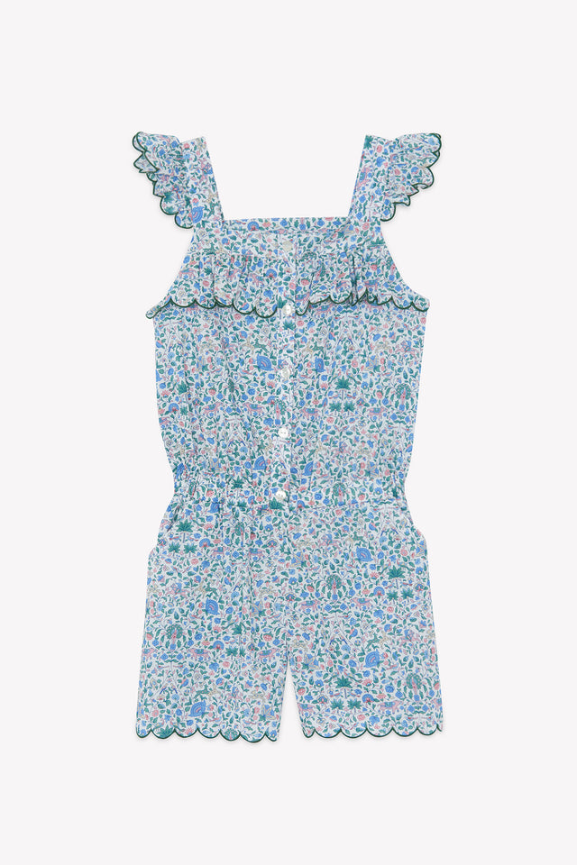 Jumpsuit short - Cotton Print fabric Liberty - Image principale