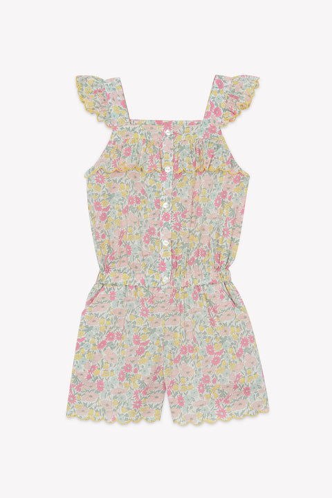 Entero corto - cítricos Estampado tela Liberty - Image principale