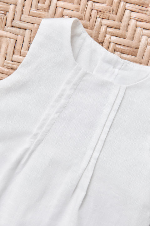 Kurzer Overall - Ecru Leinen - Image principale