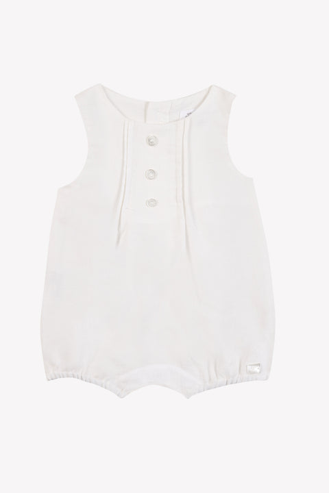 Kurzer Overall - Ecru Leinen - Image principale