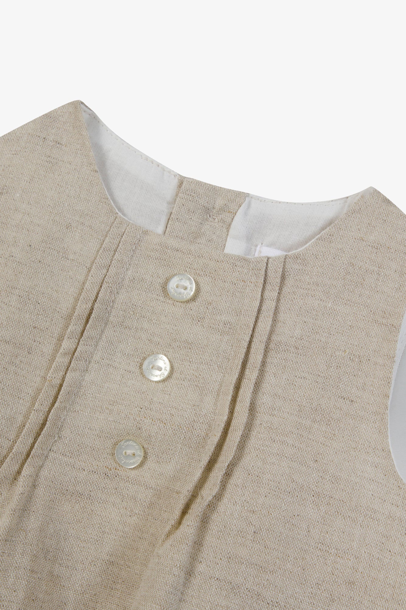 Combinaison courte - Beige chiné lin