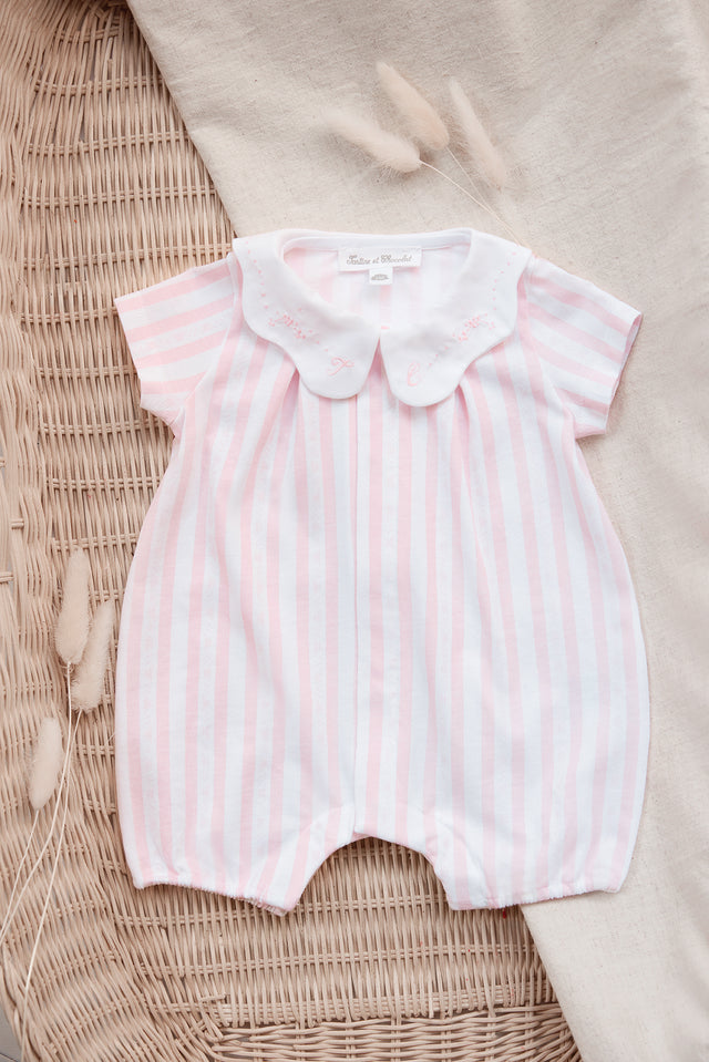 Kurzer Overall - Rosa Streifen Garda - Image principale