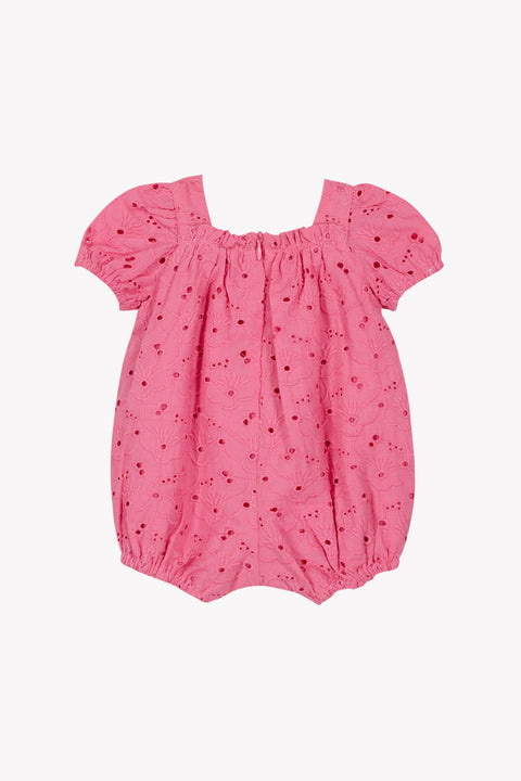 Completo breve - Rosa cotone Ricamo Inglese - Image principale