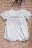 Combinaison courte - Ecru coton dentelle