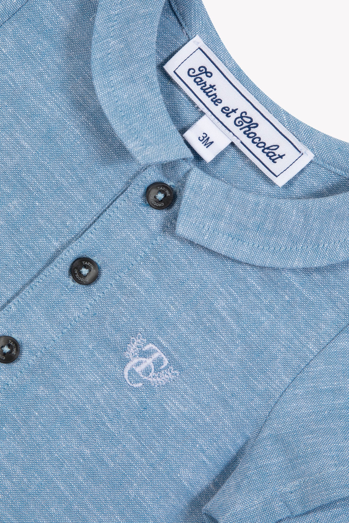 Kurzer Overall - Blau TC-Wappenwolke