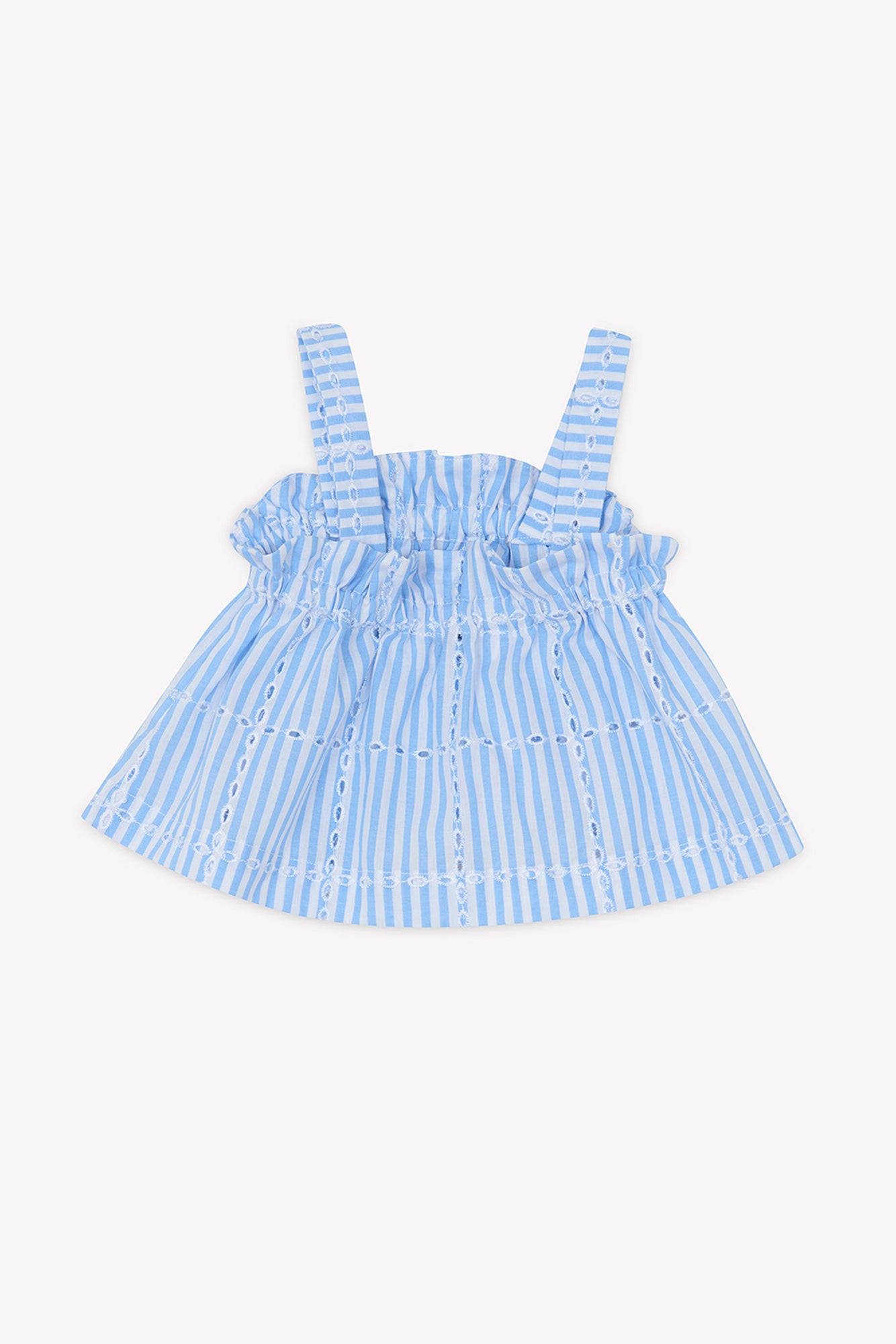 Ensemble court - Azur coton rayures