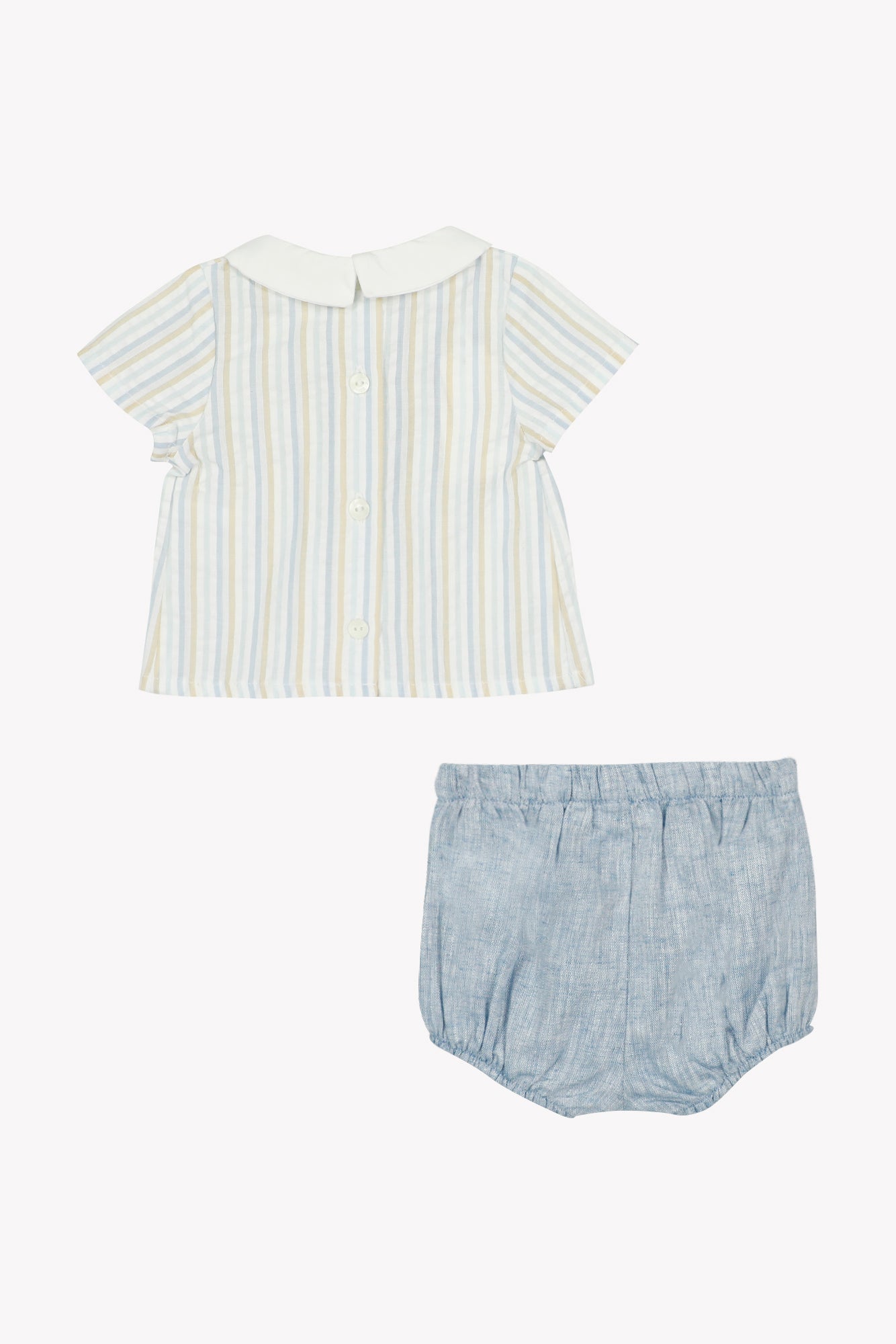 Outfit kurz – Celeste-Baumwolle Peter-Pan-Kragen