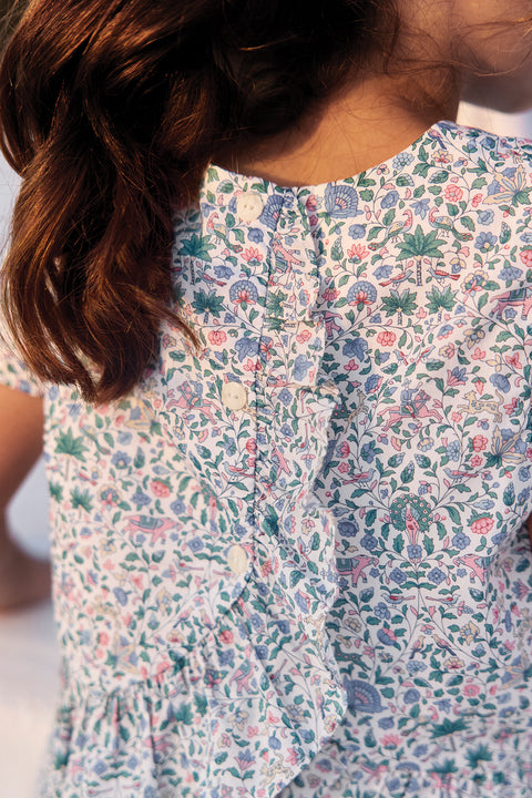 Outfit kurz - Blau DruckStoff Liberty - Image principale