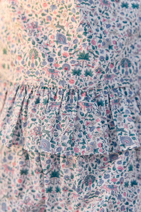 Outfit short - Blue Print fabric Liberty - Image principale