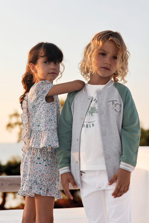 Gilet - Grigio orsacchiotto di cotone erica - Image principale