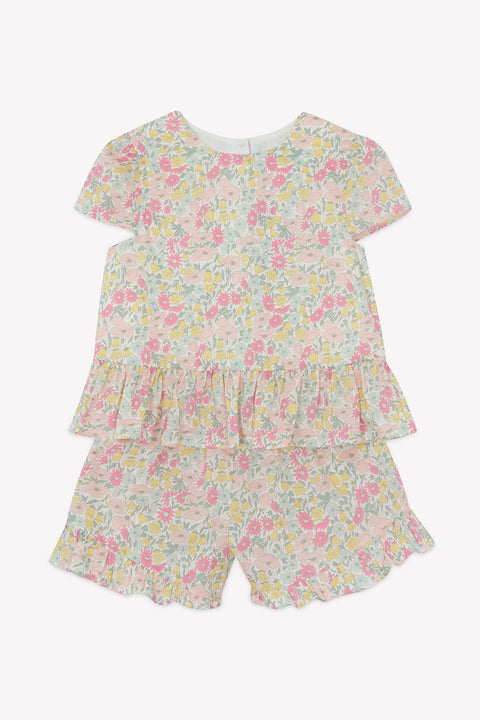 Ensemble court - Citrus imprimé tissu liberty - Image principale