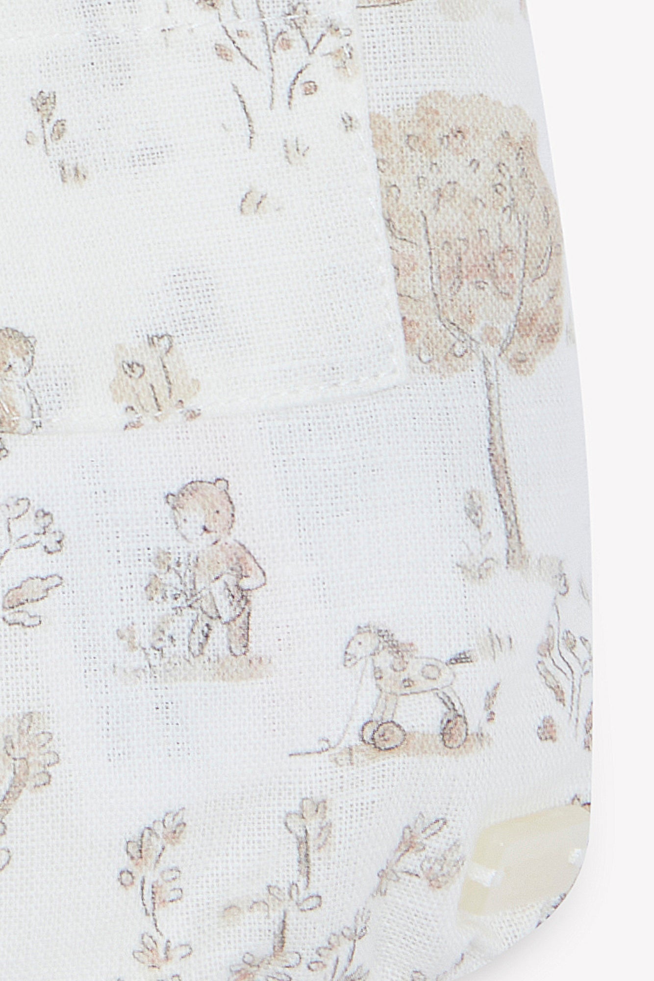 Insiemi breve - Madreperla fantastico cotone con stampa giardino