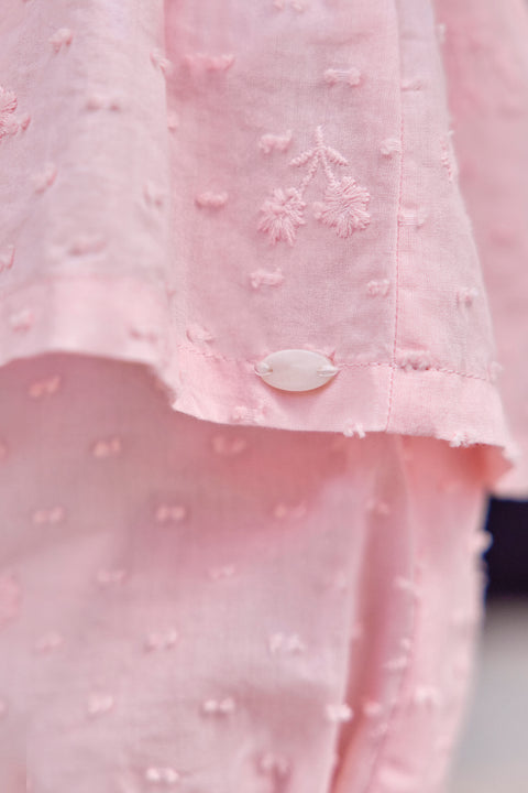 Insiemi breve - Rosa Tessuto leggero - Image principale