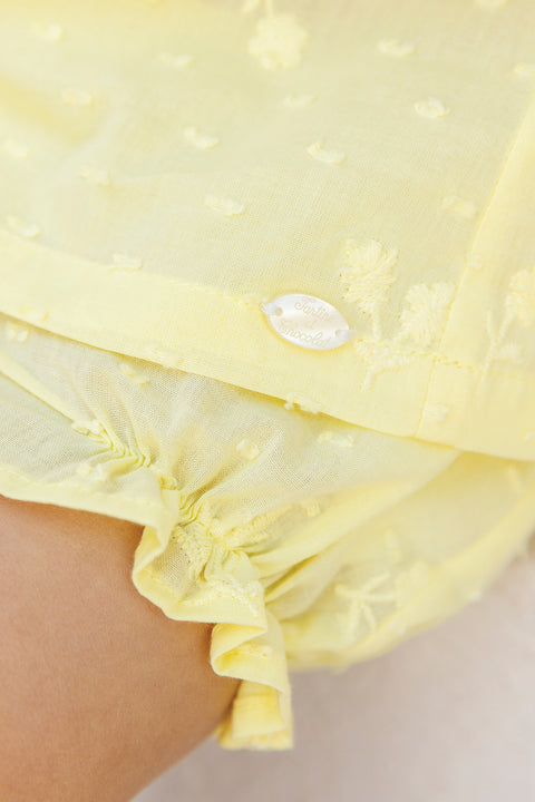 Ensemble court - Citrus coton plumetis - Image principale