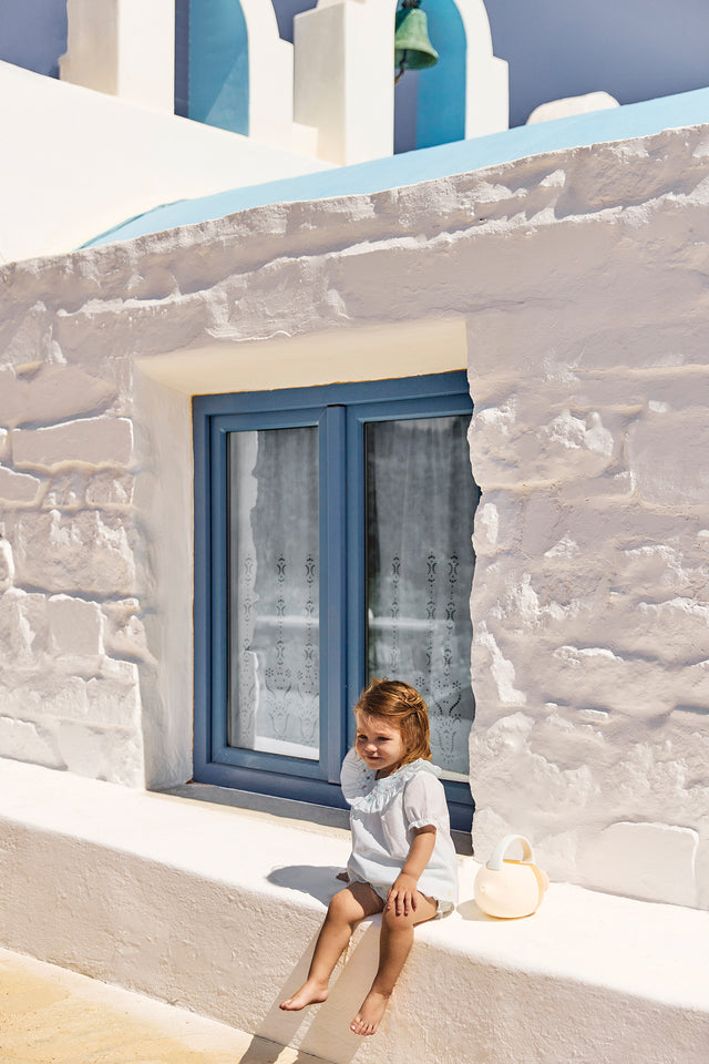 Ensemble court - Vert rayures - Image principale