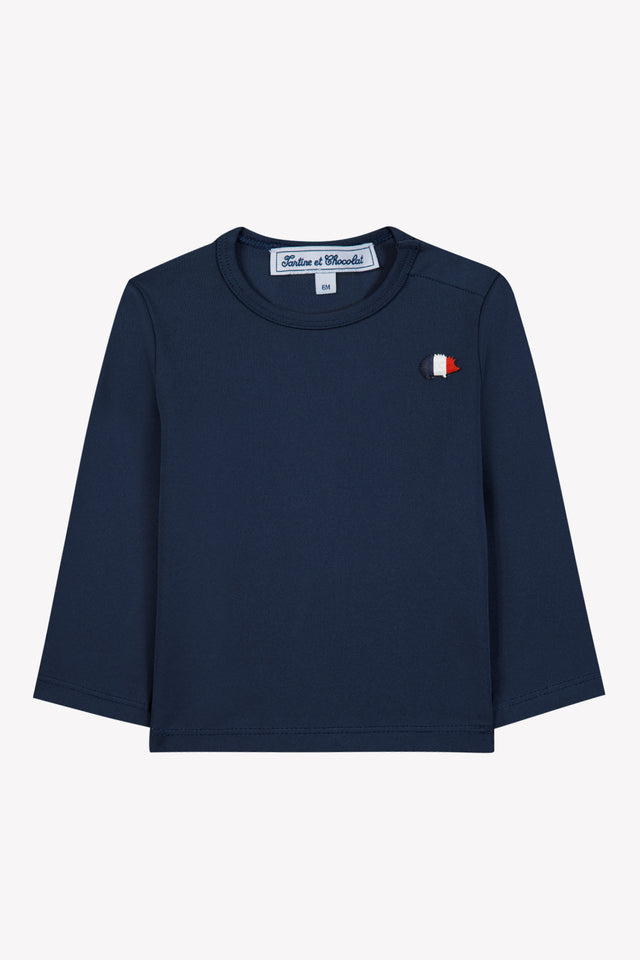 T-shirt de bain - Marine anti-uv - Image principale