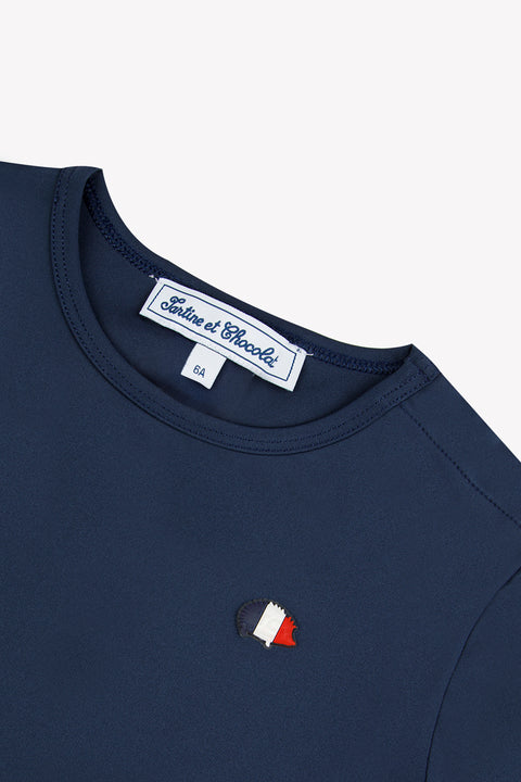 T-shirt de bain - Marine anti-uv - Image principale