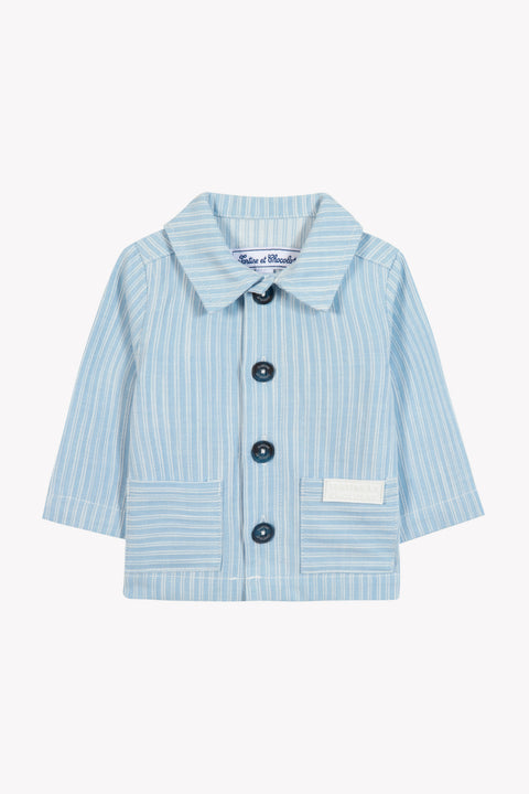 Jacket - Blue cloud cotton Stripes - Image principale
