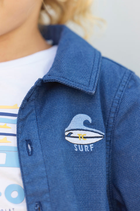 Veste - Indigo coton surfeur - Image principale