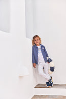 Veste - Indigo coton surfeur