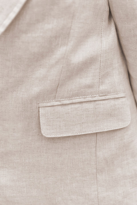 Giacca - Lino sabbia Cerimonia - Image principale