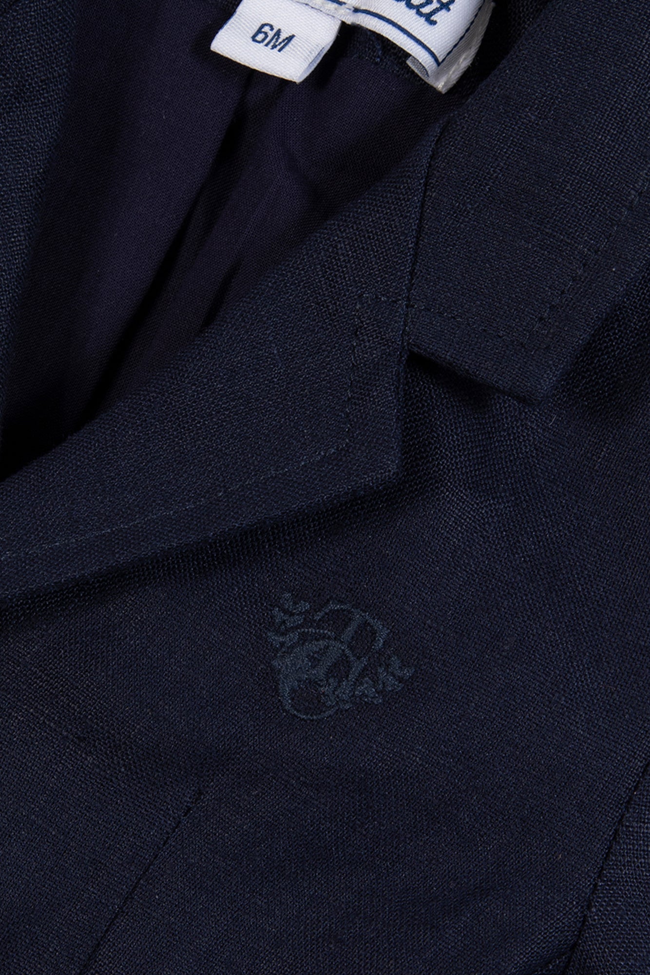 Veste - Marine lin écusson TC