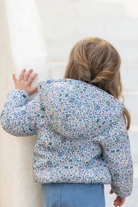 Windbreaker - Navy Print fabric Liberty - Image principale