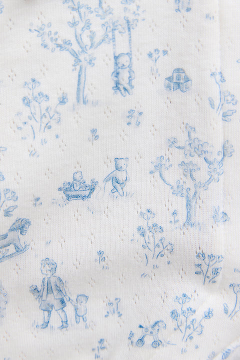 Pyjama - Bleu ciel imprimé jardin fantastique - Image principale