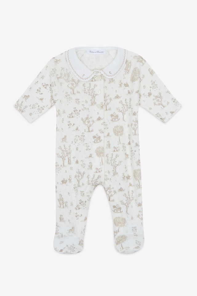 Pyjama - Ecru imprimé jardin fantastique - Image principale