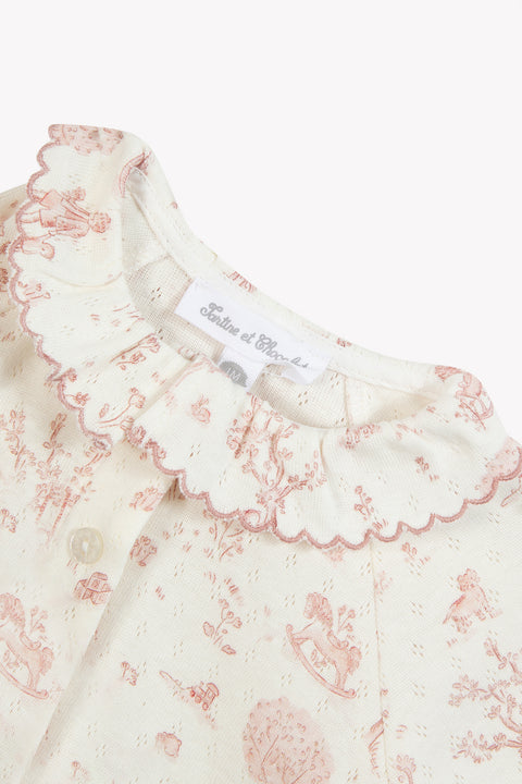 Pyjama - Rose imprimé jardin fantastique - Image principale