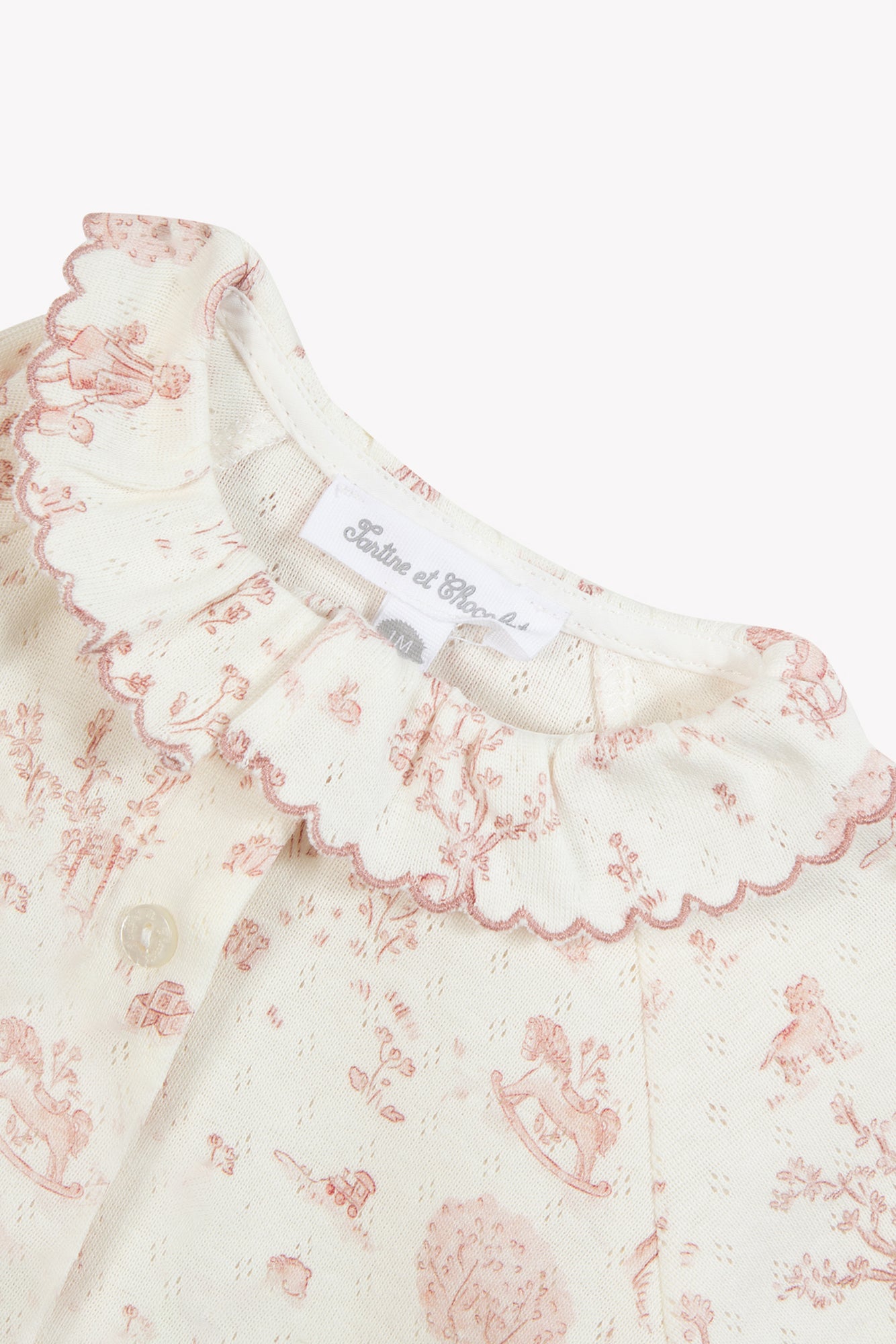 Pyjama - Rose imprimé jardin fantastique