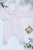 Pyjama - Rose pâle velours lapin